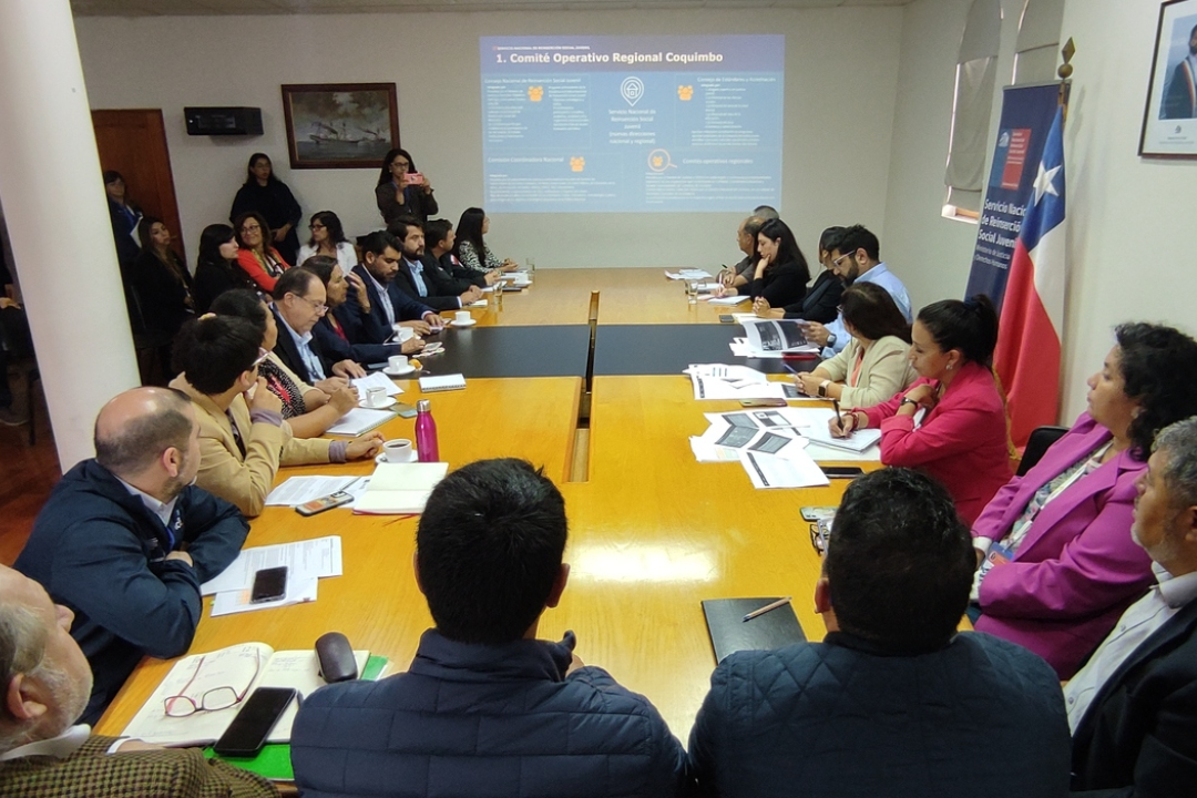 Coquimbo: Comité Operativo Regional coordina acciones para favorecer la reinserción juvenil